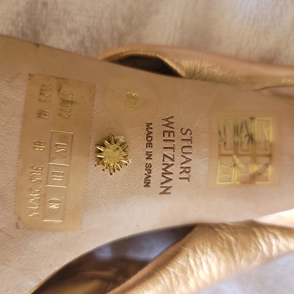 Stuart Weitzman knot metallic sandals - Picture 5 of 10